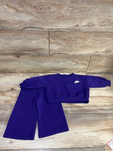 Nike 2pc Soft Modal Pullover Sweatshirt & Joggers Set Purple sz 18m