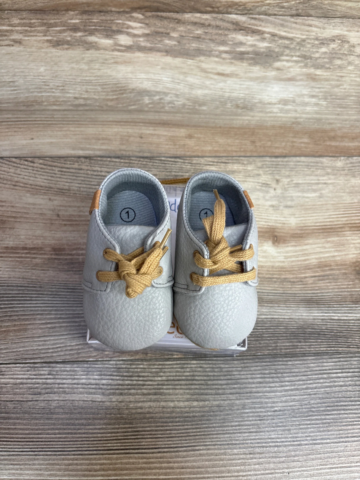NEW Baby Deer Waddle Soft Sole Shoes Grey sz 1c