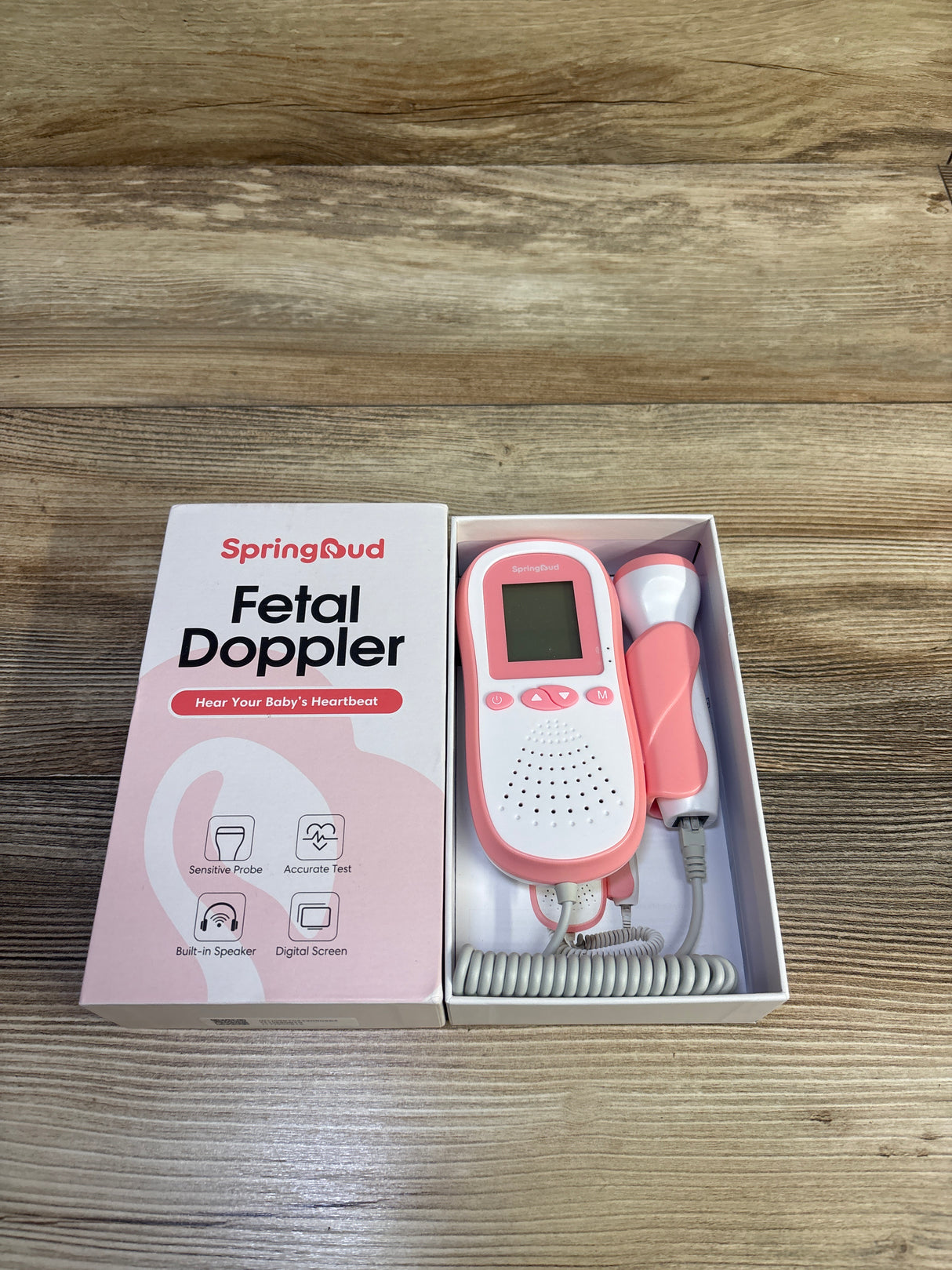 SpringBud Fetal Doppler in Pink
