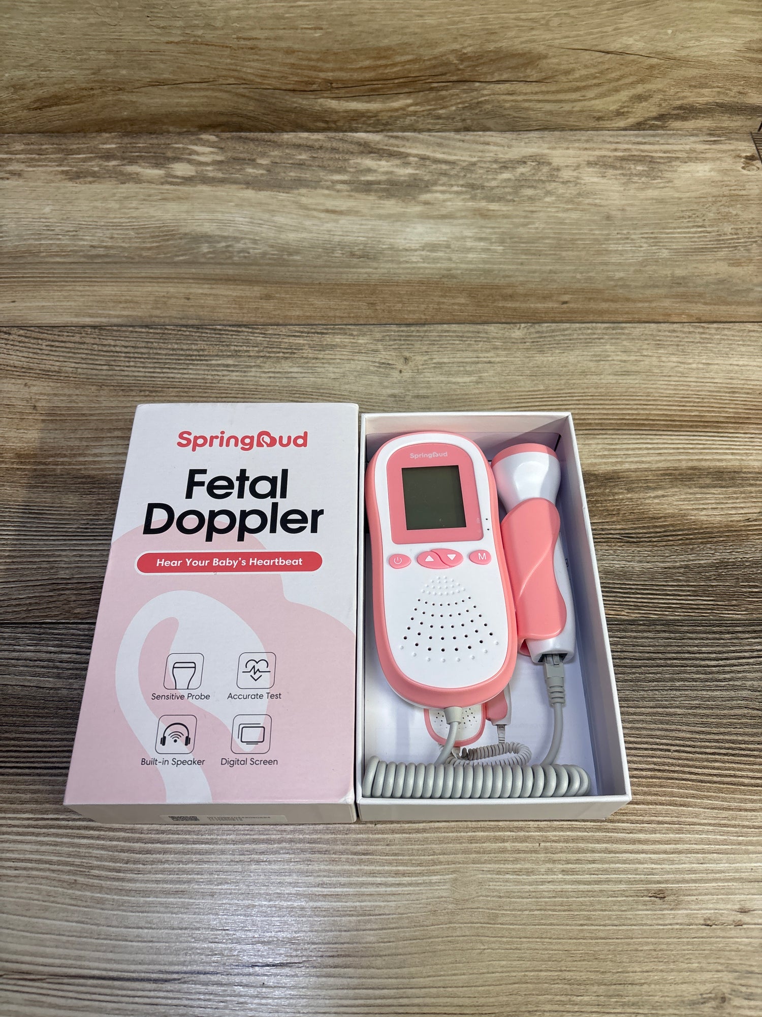 SpringBud Fetal Doppler in Pink