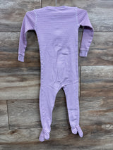 Primary Striped Sleeper Purple sz 18-24m