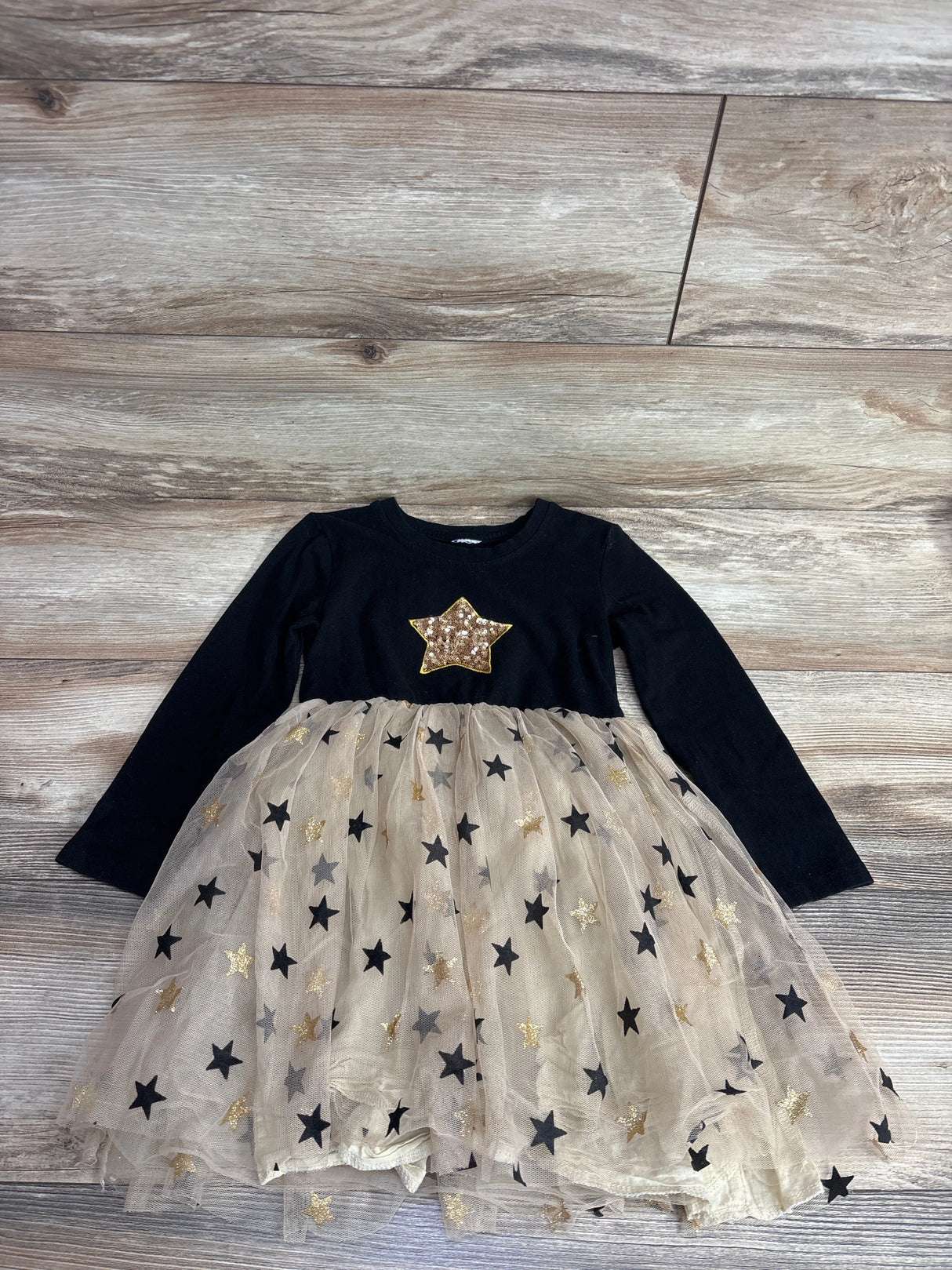 Vikita Shining Star Dress Black/Gold sz 4/5