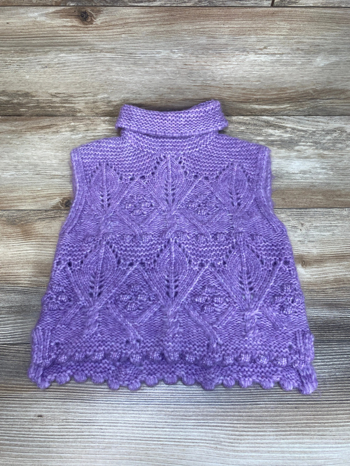 Zara Turtle Neck Sweater Vest Purple sz 18-24m