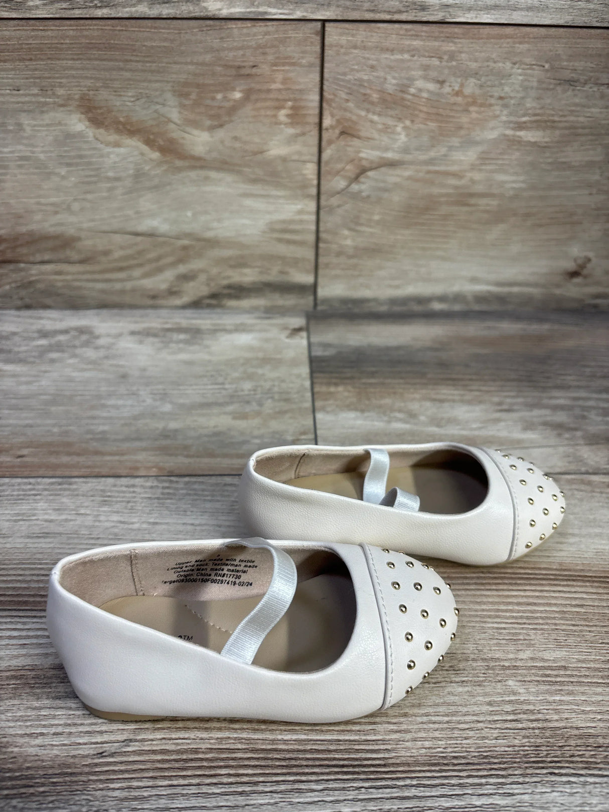 Cat & Jack Beaded Ballet Flats Ivory sz 5c