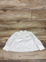 NEW Janie & Jack Pintuck Ruffle Collar Top White sz 4T