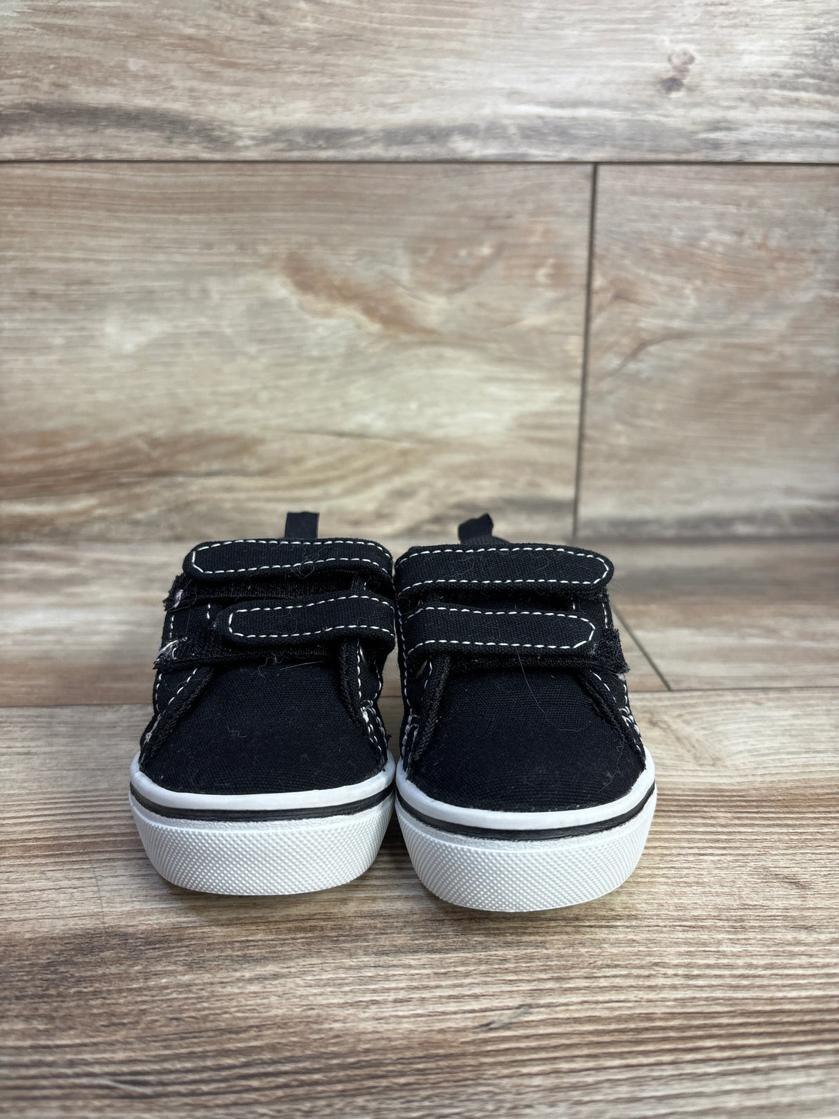 Wonder Nation Canvas Skate Sneakers, Black sz 2c