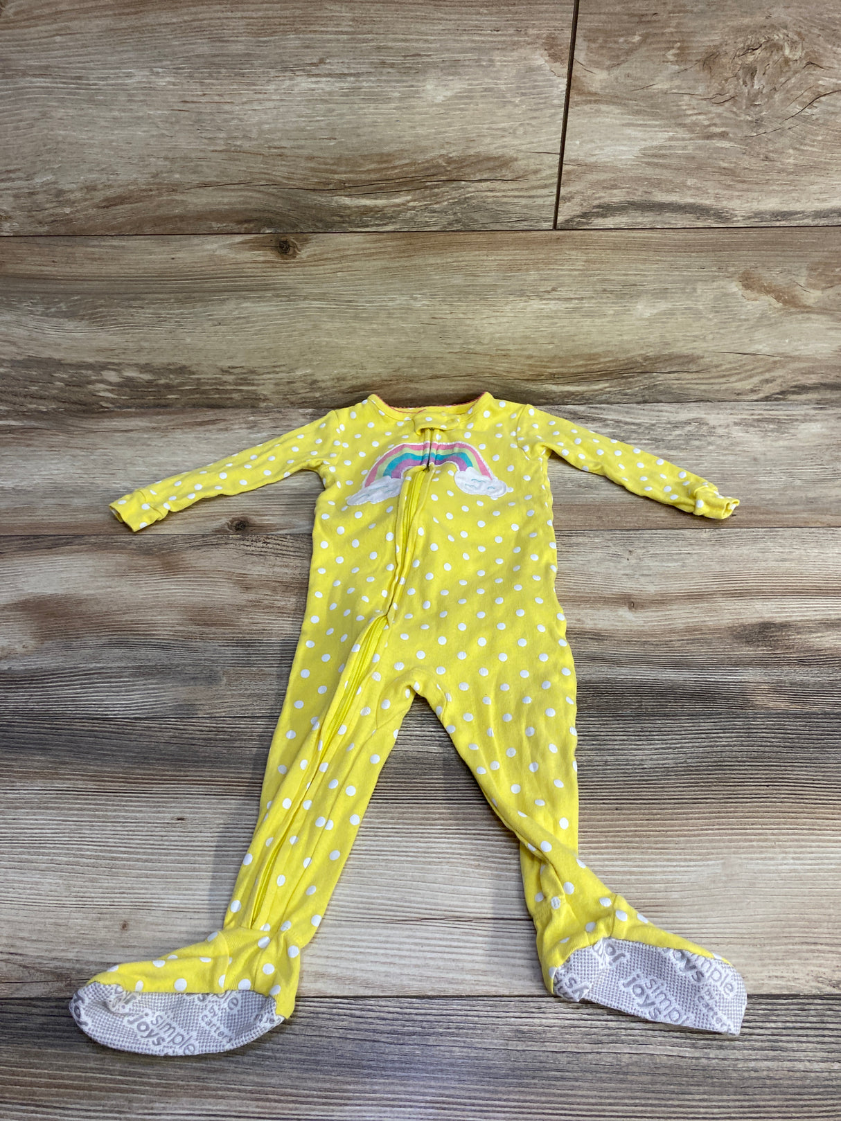 Simple Joys Footed Rainbow Sleeper, Yellow sz 12m
