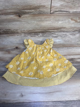 Pippa & Julie Floral Dress Yellow sz 12m - Me n Mommy To Be
