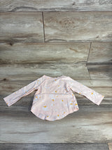Cat & Jack Floral Long Sleeve Shirt Peach sz 12m
