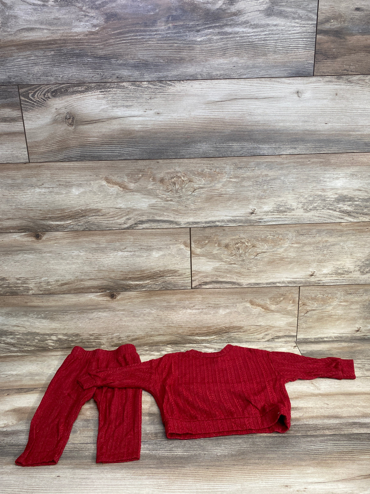 Cat & Jack 2pc Shirt & Bottoms Set Red sz 18m