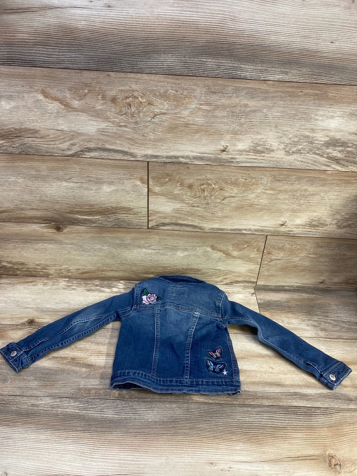 Levi's Embroidered Button-Up Denim Jacket Blue sz 4T