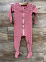 Primary Organic Striped Sleeper Red sz 18-24m