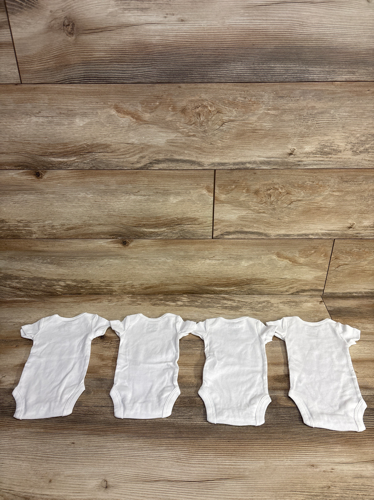 Just One You 4pk Bodysuit Set White sz Preemie