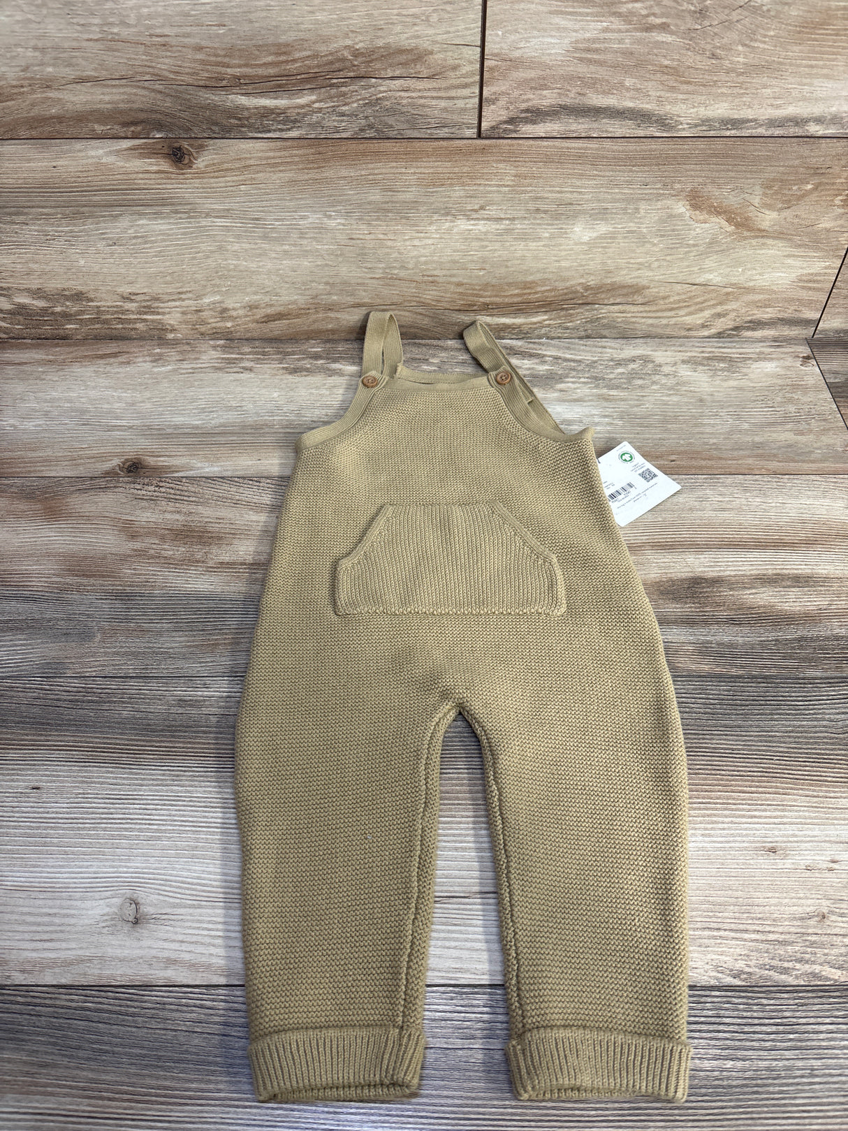 NEW Little Planet Knit Overalls Khaki sz 18m