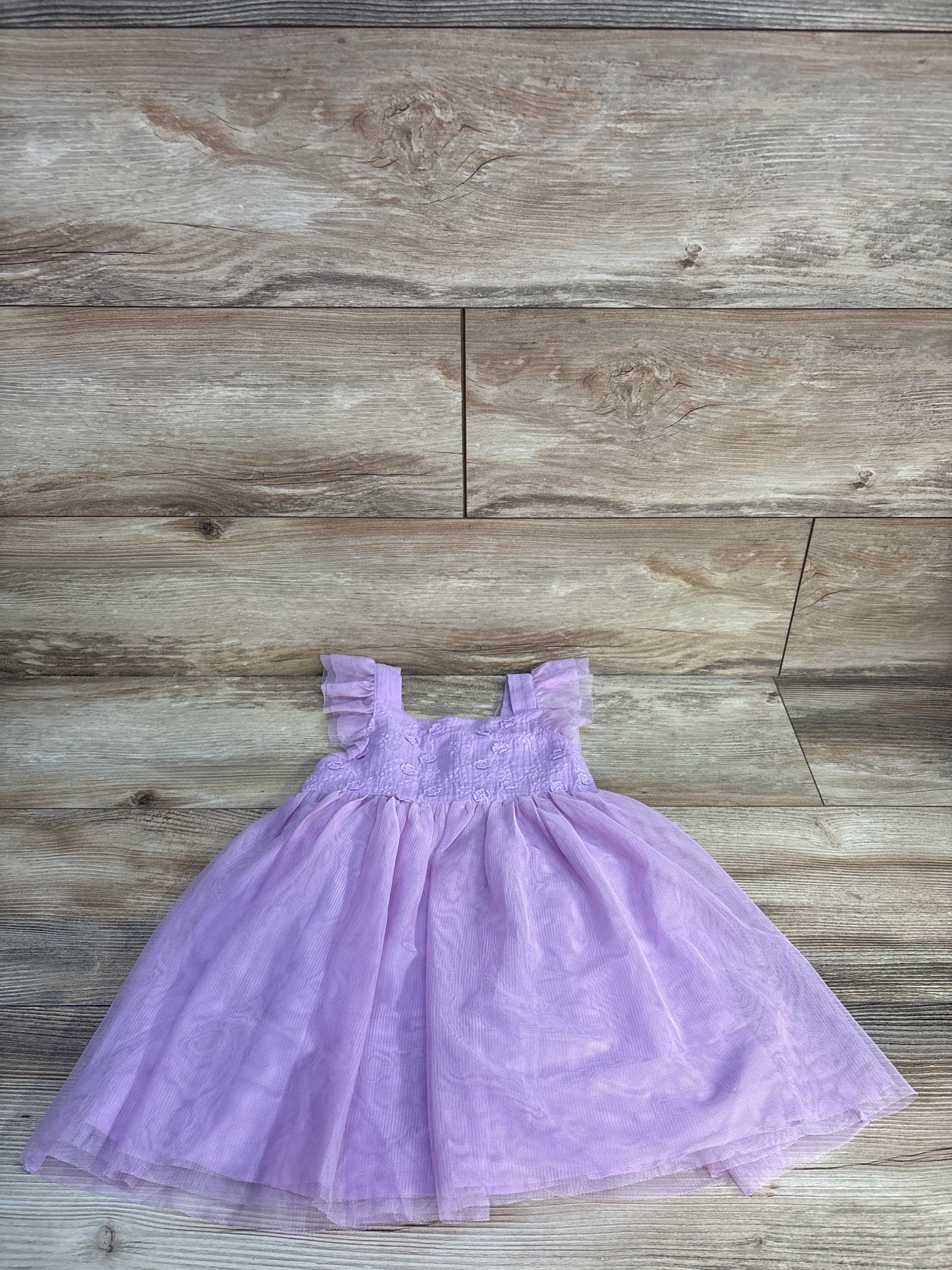 NEW Cat & Jack Lace Tulle Embroidered Dress Lilac sz 3T