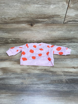 Cat & Jack Strawberry Print Sweatshirt Pink sz 0-3m