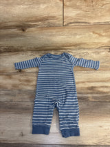 Just One You Striped Dinosaur Coverall Blue sz 6m