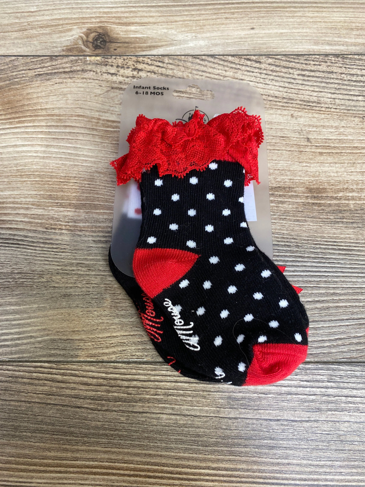 NEW Disney Parks 2pk Minnie Mouse Socks sz 6-18m