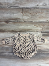 Old Navy Leopard Print Sweater Romper Tan sz 12-18m