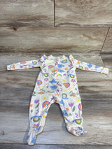Old Navy Rainbow Ruffle Sleeper Beige sz 3-6m