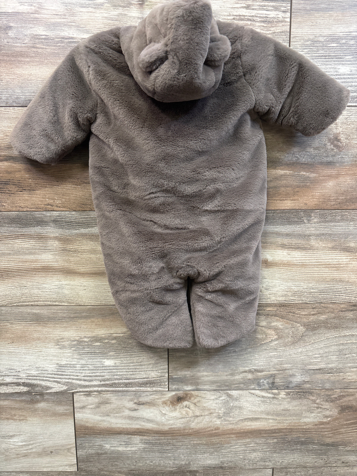 Baby Gap Faux Fur Bear Hooded Bunting Brown sz 3-6m
