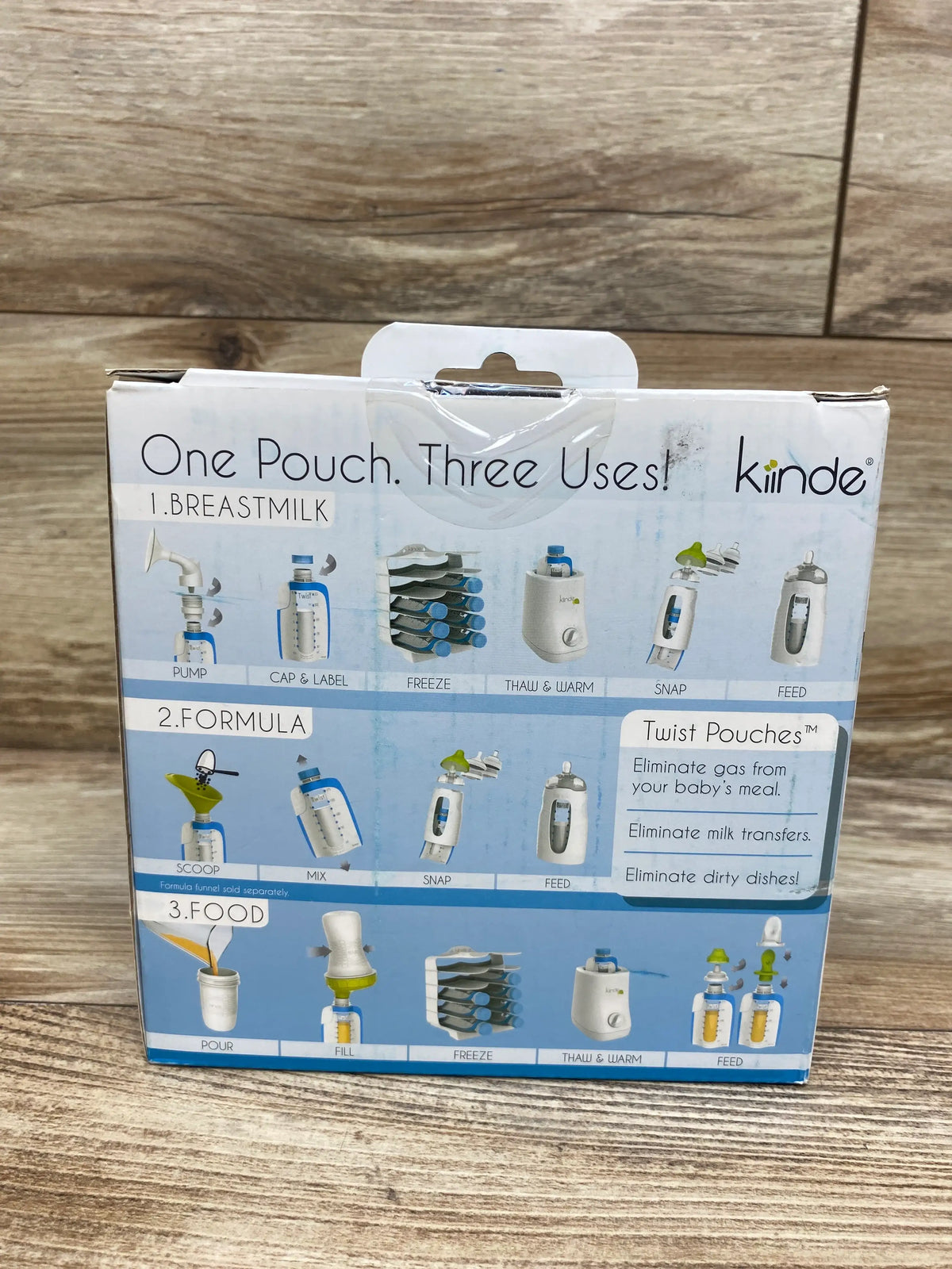 NEW Kiinde 20pk Breast Milk Storage Twist Pouches