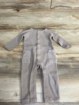 Little Planet Waffle Knit Coverall Taupe sz 12m