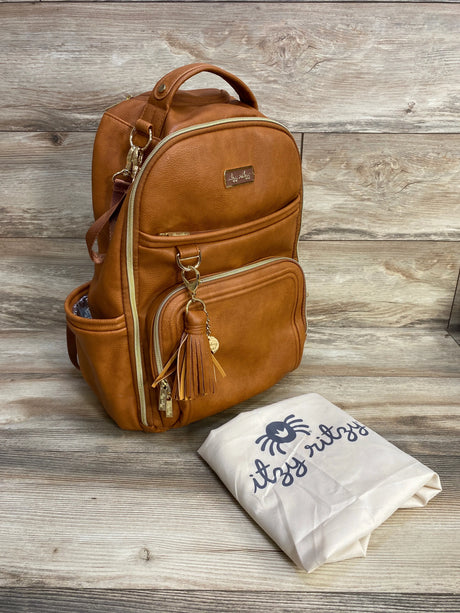 Itzy Ritzy Boss Plus Backpack Diaper Bag, Cognac - Me n Mommy To Be