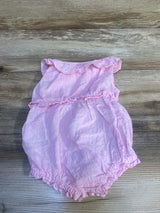 Old Navy Smocked Bubble Romper Pink sz 12-18m