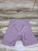 Poshdivah Over The Belly Yoga Shorts Lilac sz Large