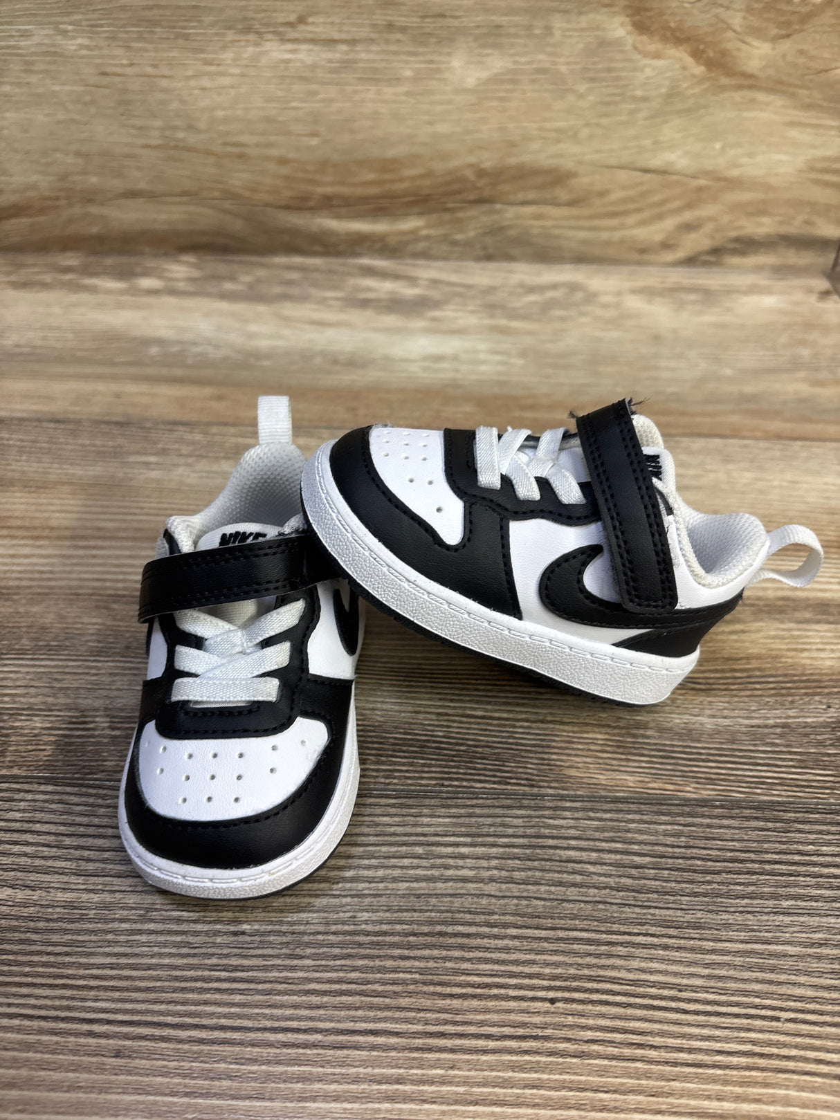 Nike Court Borough Low Recraft TD 'Black White' Sneakers sz 4c
