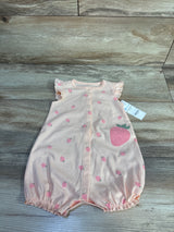 NEW Child Of Mine Shortie Romper Peach sz 6-9m