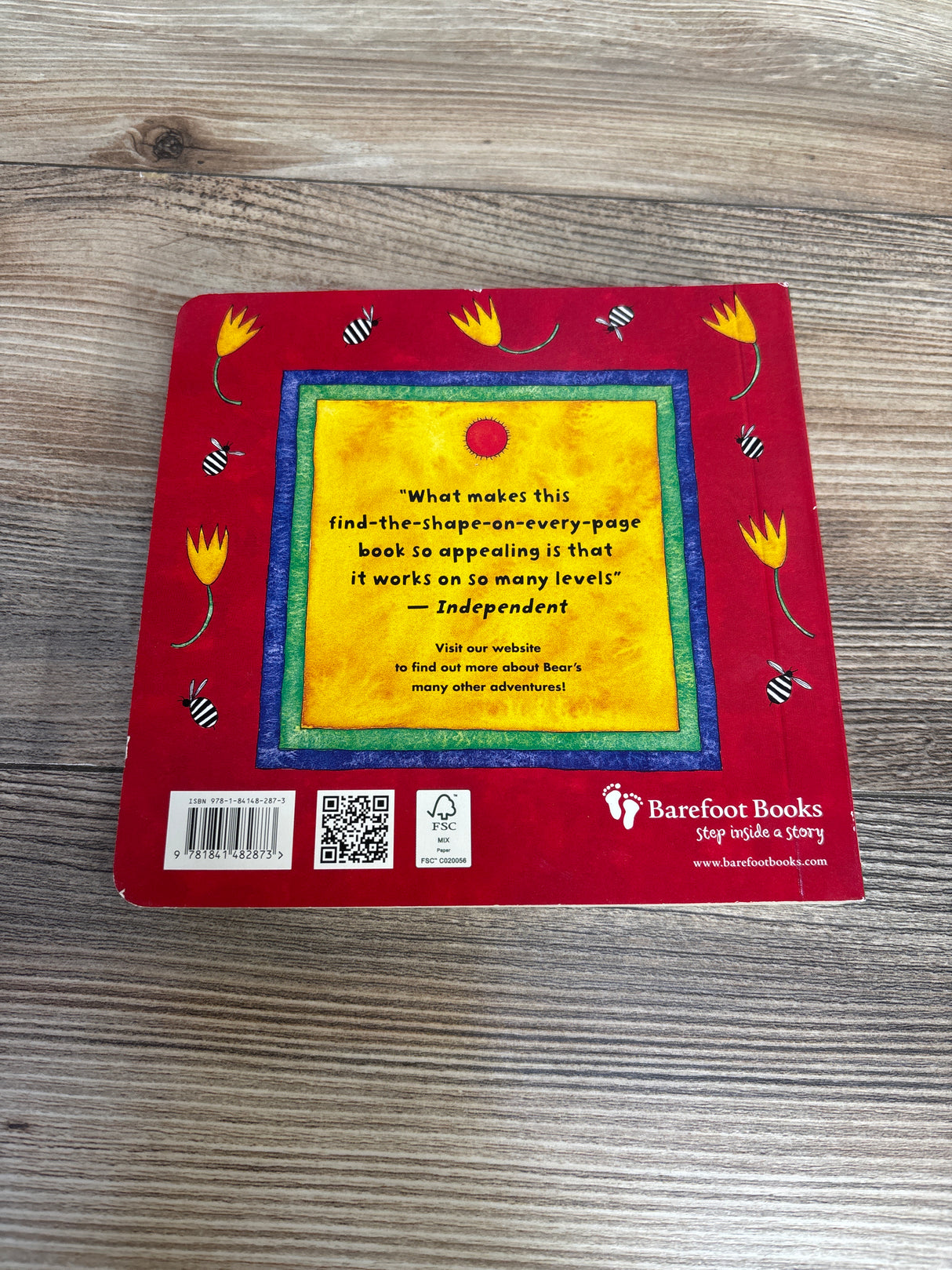 Barefoot Books Bear in a Square Board Book