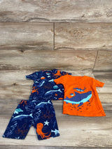 Carter's 3pc Sea Animals Pajama Set Orange/Blue sz 18m