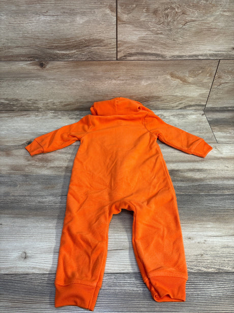 Carter's Hooded Fleece Pumpkin Coverall Orange sz 9m - Me n Mommy To Be