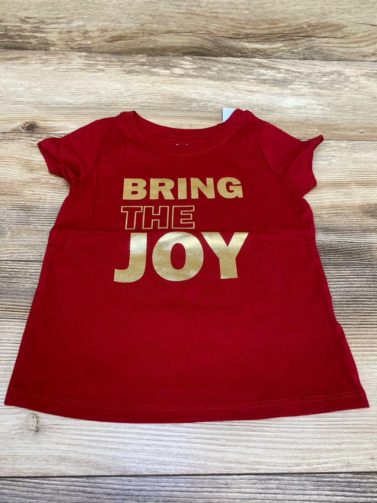 NEW Cat & Jack Bring The Joy Shirt Red sz 3T