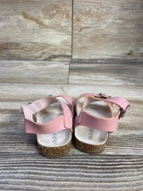 Old Navy Faux-Leather Double-Buckle Sandals Pink sz 3c