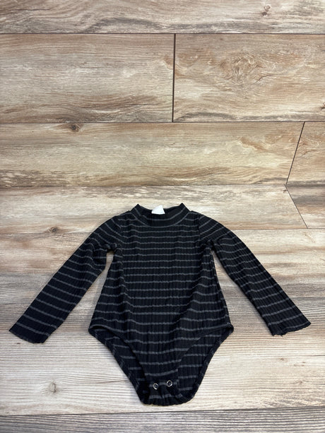 Zara Striped Long Sleeve Bodysuit Black sz 2-3T - Me n Mommy To Be
