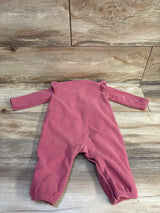 Carter's Fleece Henley Coverall Pink sz 6m