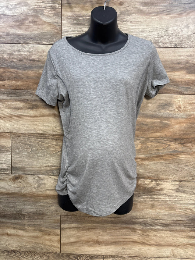 NEW Ficerd Maternity Nursing Shirt Grey sz Large - Me n Mommy To Be