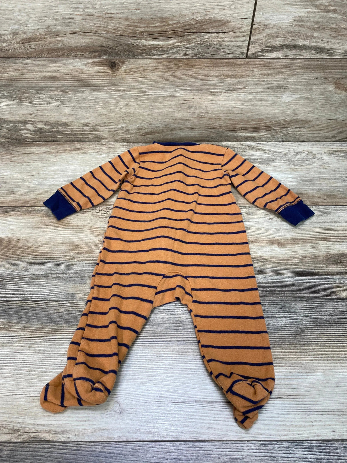 Carter's Striped Dino Sleeper Brown sz 6m