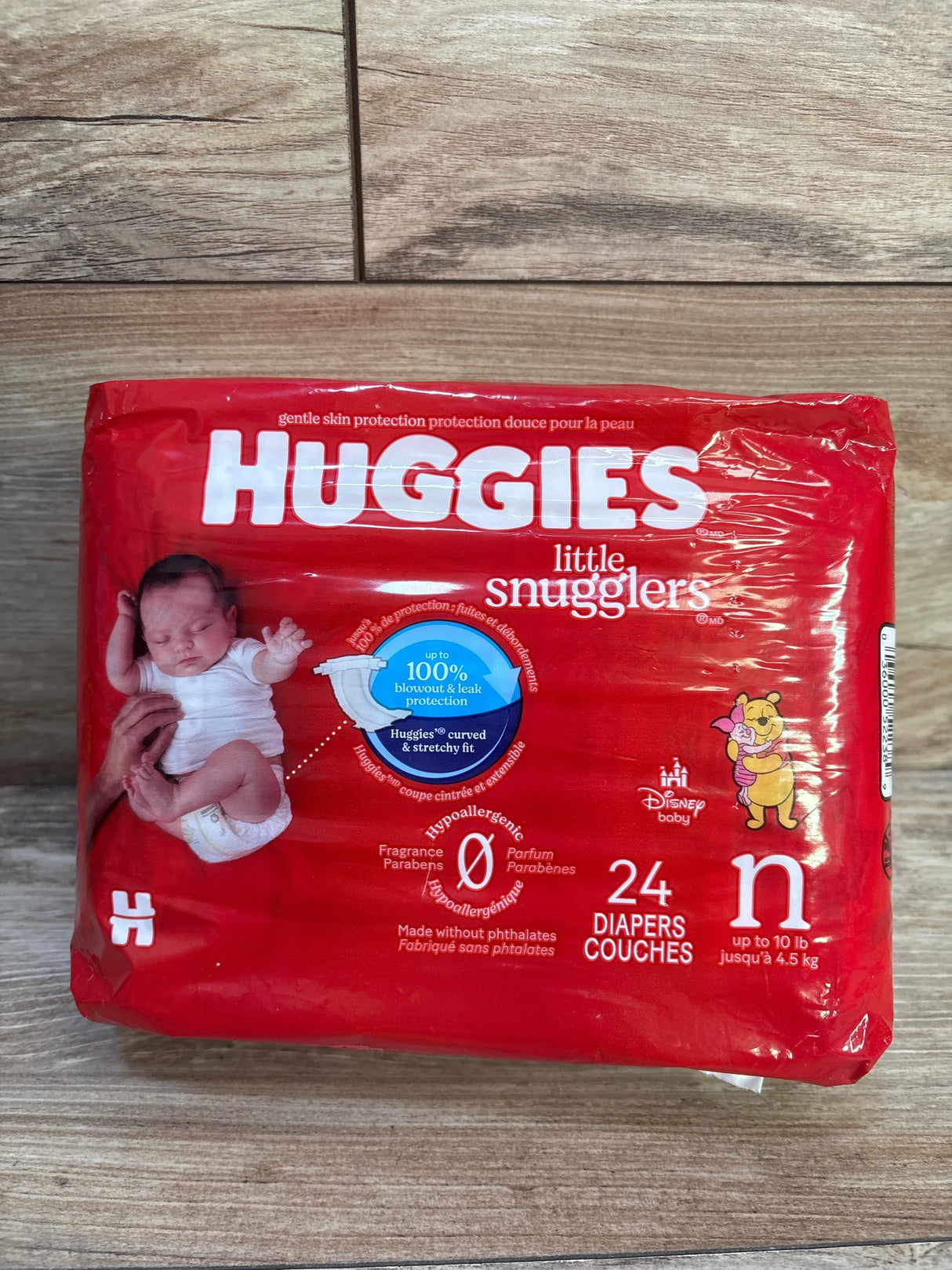 NEW Huggies Little Snugglers Baby Diapers, 24ct Size Newborn