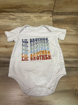 Lil Brother Bodysuit White sz 3-6m