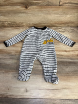 Carter's Striped Sleeper Grey sz 3m - Me n Mommy To Be
