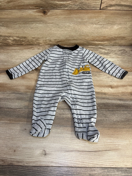 Carter's Striped Sleeper Grey sz 3m - Me n Mommy To Be