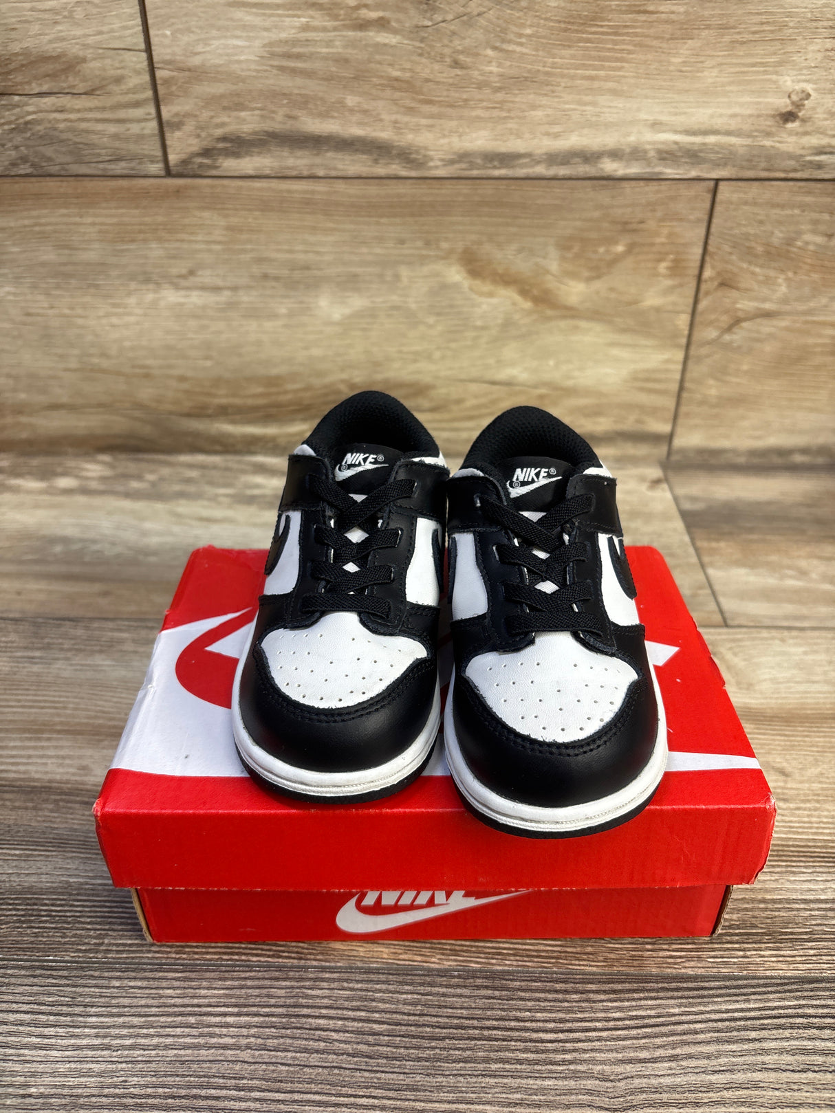 Nike Dunk Low TD 'Black White' Sneakers sz 8c