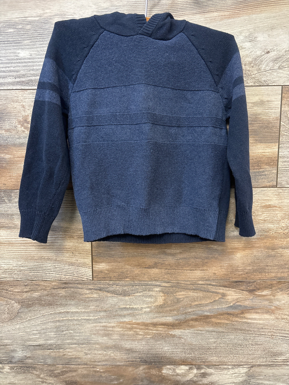 Cat & Jack Hooded Knit Sweater Navy sz 4T