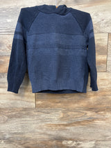 Cat & Jack Hooded Knit Sweater Navy sz 4T