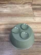 Moonkie Stainless Steel Silicone Suction Bowl - 13 oz Green