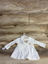 NEW Carter's Terry Cloth Bath Robe White sz 0-9m